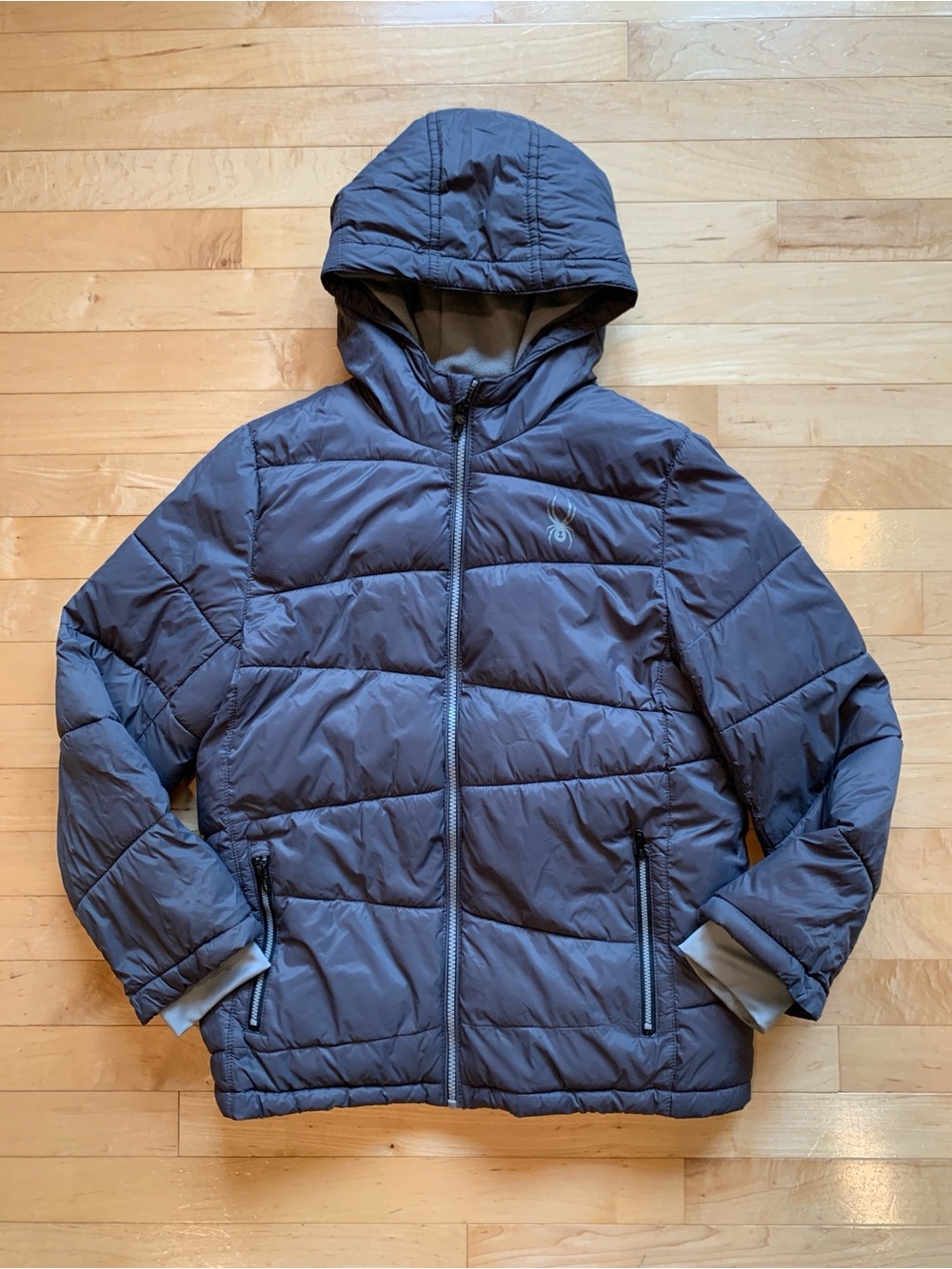 Spyder Boys Hooded Puffer Jacket – Size Large 14/16 – Freshly Washed Winter Coat